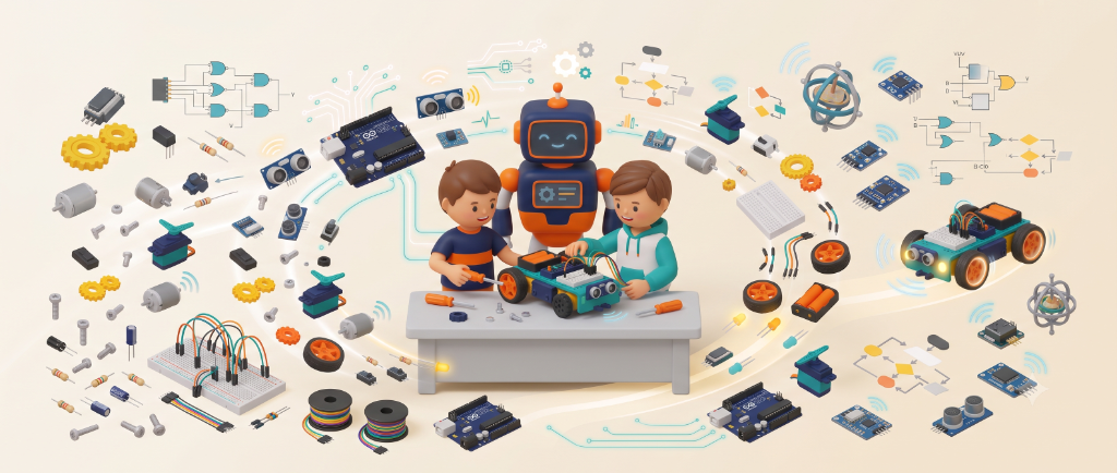 Robotics Workshop Illustration