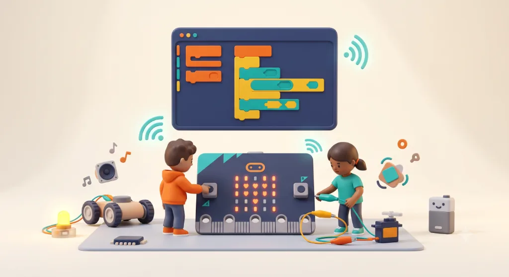 Microbit with Blockly Programming for Kids